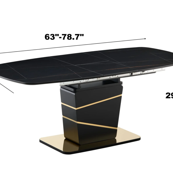 luxor-7-pc-dining-set--white-and-gold-black-table-only